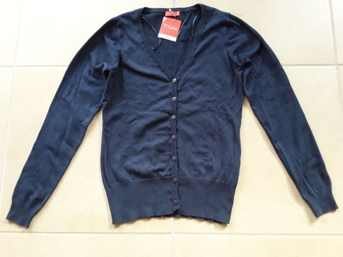 Gilet femme bleu marine 34/36 TISSAIA NEUF