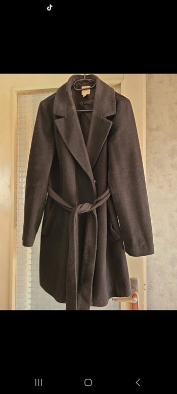 Manteau noir femme