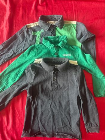 Lot polos manches longues