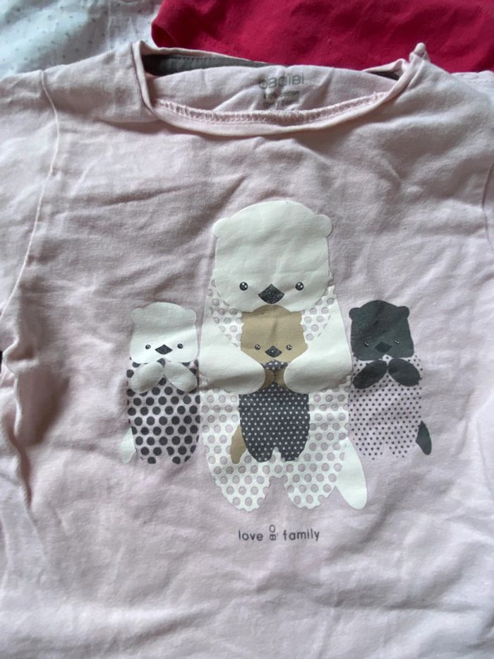 Lot de 3 pulls fille Obaïbi 12 mois - photo numéro 2