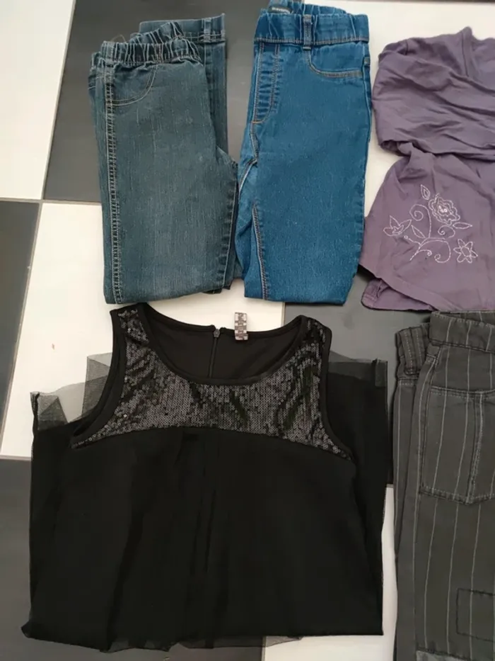 Lot fille 10 ans – vêtements variés et tendance - photo numéro 2