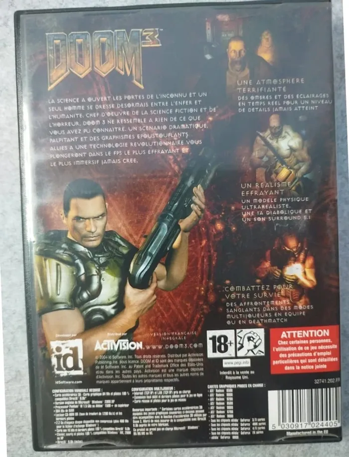 Jeu Collector DOOM 3 PC Complet - photo numéro 3