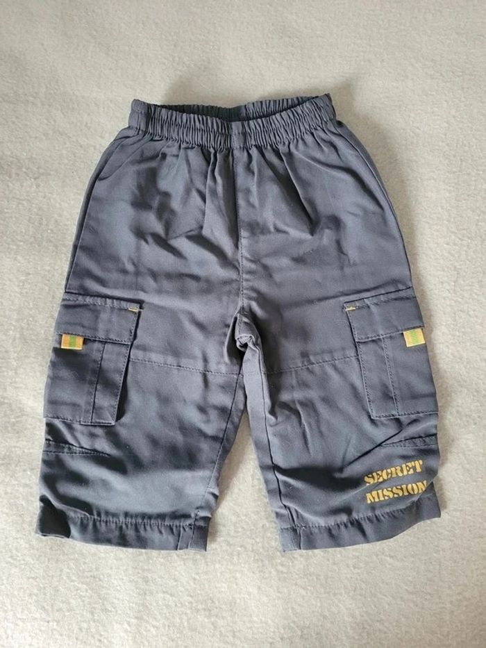 pantalon 6 mois gris