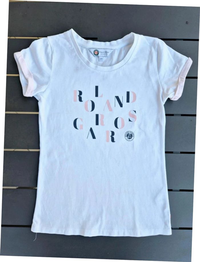 T-shirt Roland Garros fille T. 10 ans