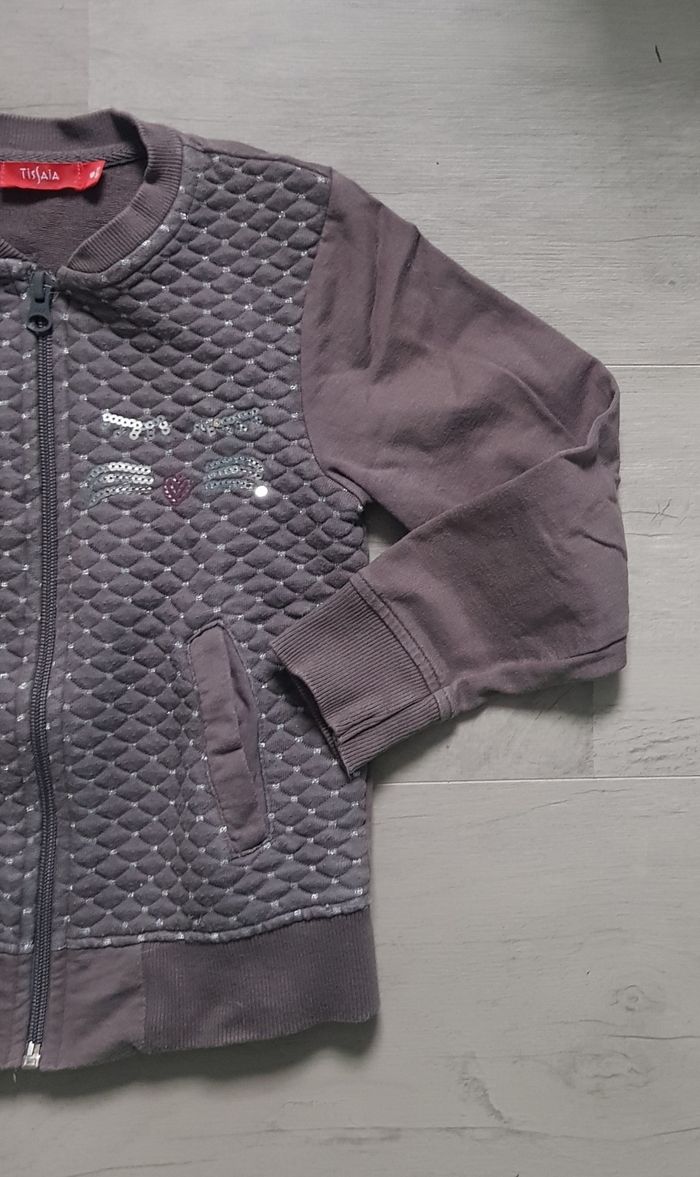 Veste/gilet zippée fille Tissaia 6 ans - photo numéro 4