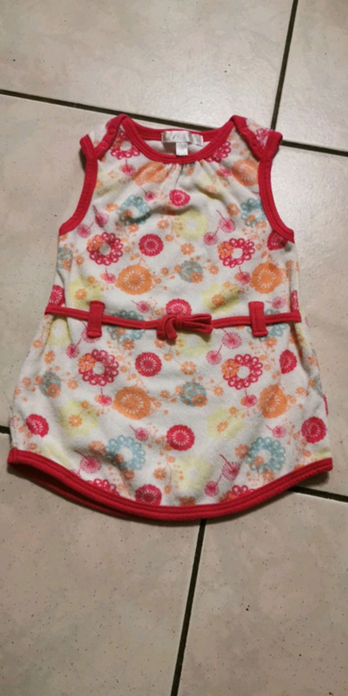 Robe éponge multicolore 1 mois