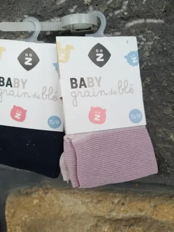 Lot de 2 collants bébé
