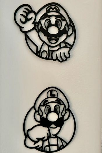  Lot de décorations murales Mario & Luigi 