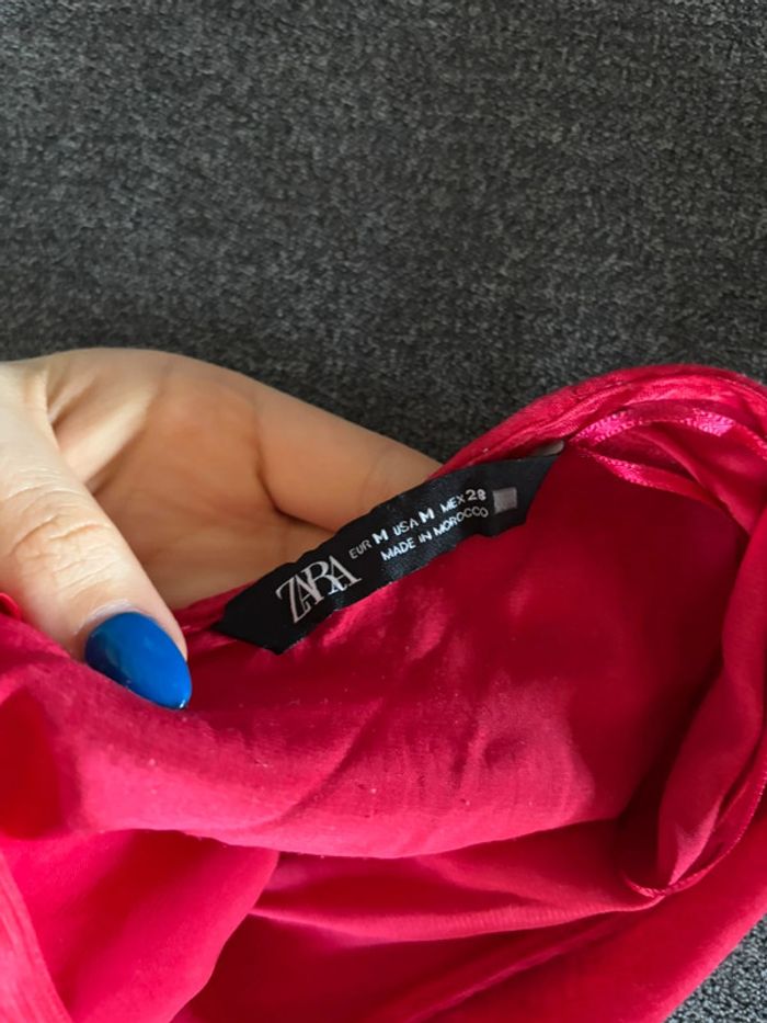 Sublime combishort satinée rouge Zara | Taille M | Élégant & ultra féminin - photo numéro 4