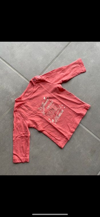Tee shirt manches longues 3 mois