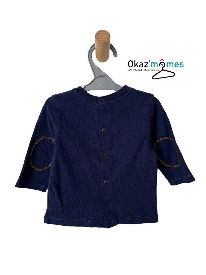 T-shirt manches longues marine "petit rêveur" - Catimini 6 mois (68cm) - photo numéro 3