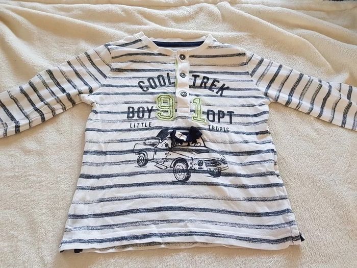 Lot de 3 maillots manches longues garçon 12 mois - photo numéro 2