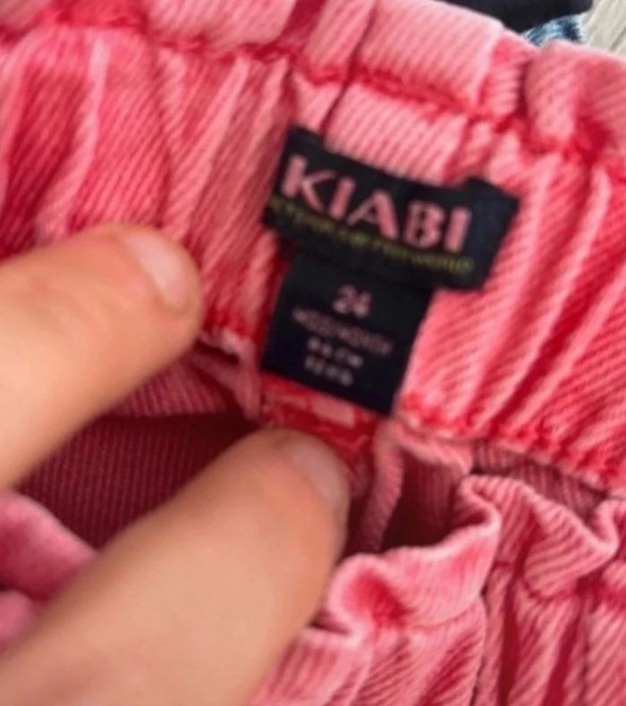 Lots de 2 short en jeans Kiabi bébé fille taille 24 mois - photo numéro 3