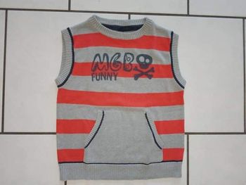 Pull sans manche garçon 5 ans