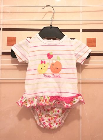 Robe avec bloomer T1 mois - V92B