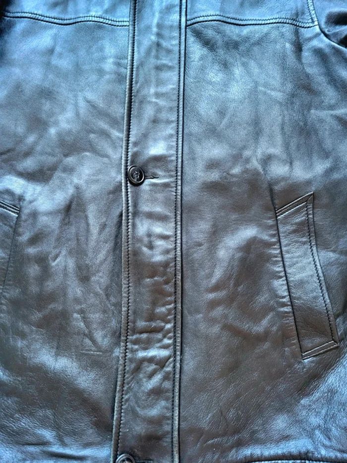 Manteau en Cuir Europe Cuir - Noir - 100% Cuir Véritable - Classique & Élégant - Taille L ou XL - photo numéro 6