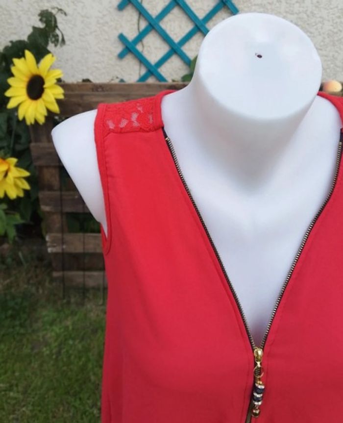 Tunique sans manche légèrement transparente - mesures dans l'annonce - photo numéro 5