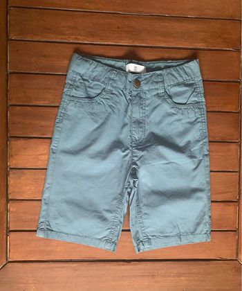 Pantacourt bleu 100% coton