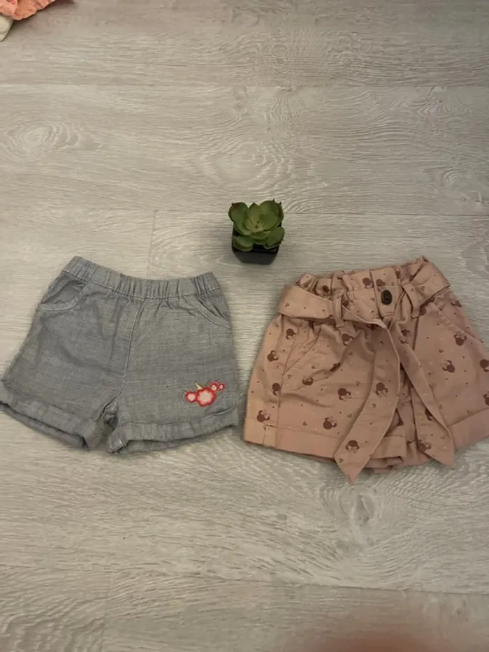 Lot de 2 short 3 mois