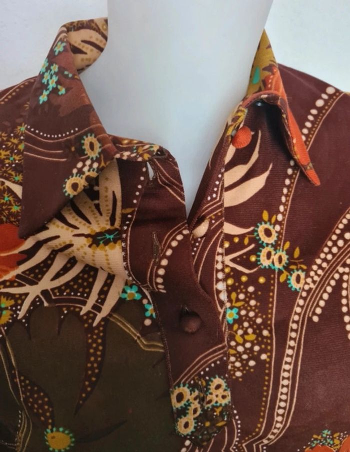 Chemise vintage fleurie - photo numéro 3