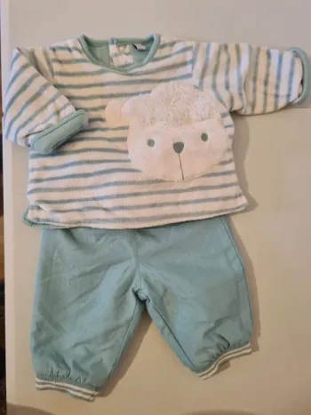 Ensemble bleu 1 mois