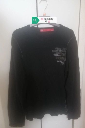🌸Tee-shirt noir manches longues Taille 42 - XXL  "Esprit" 🌸