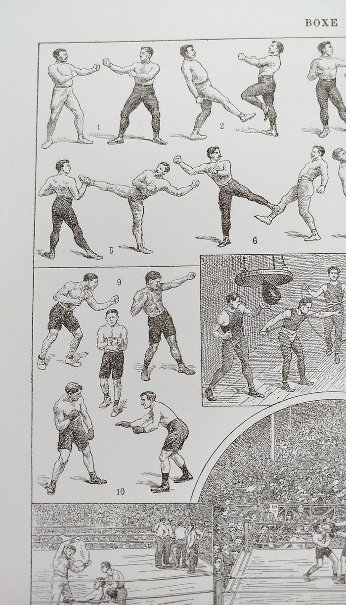 🥊Affiche sur la boxe, d'après une lithographie de 1922 - photo numéro 4
