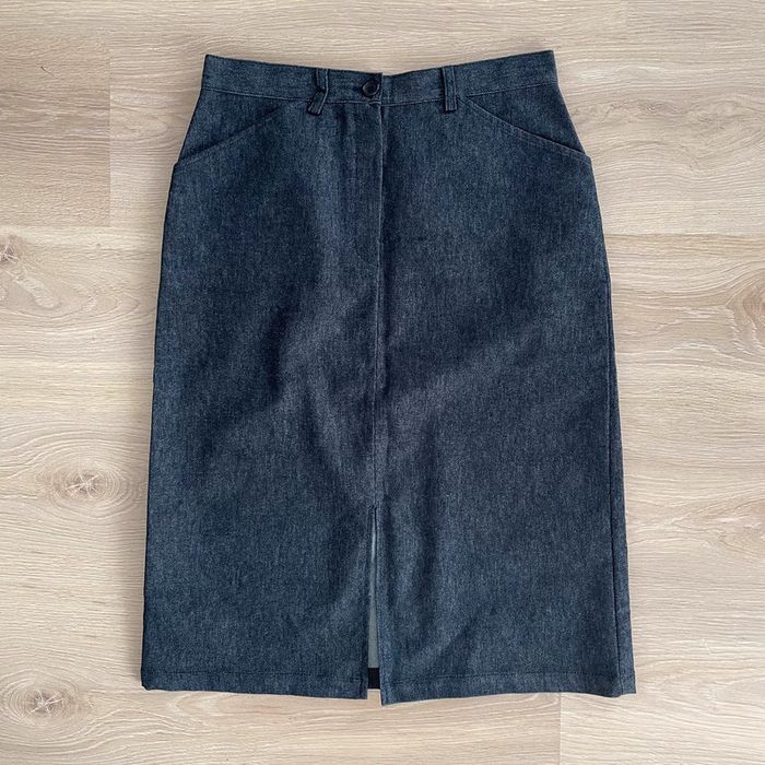 Jupe mi-longue en jean