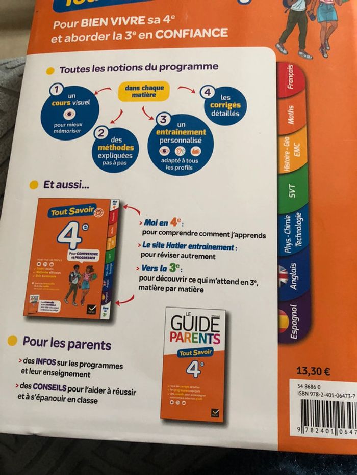 #livre #scolaire #4e #hatier #neuf - photo numéro 2