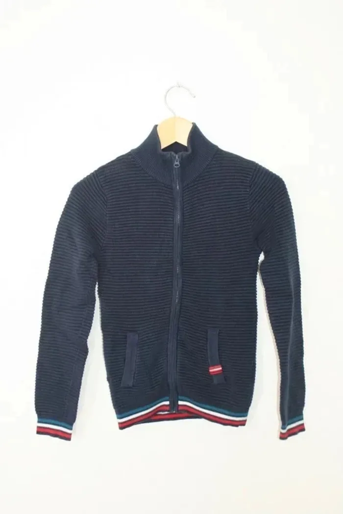 Gilet bleu marine zippé Sergent Major 11 ans