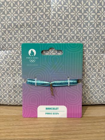 Bracelet Tissu Bleu "Paris 2024" JO Paris 2024