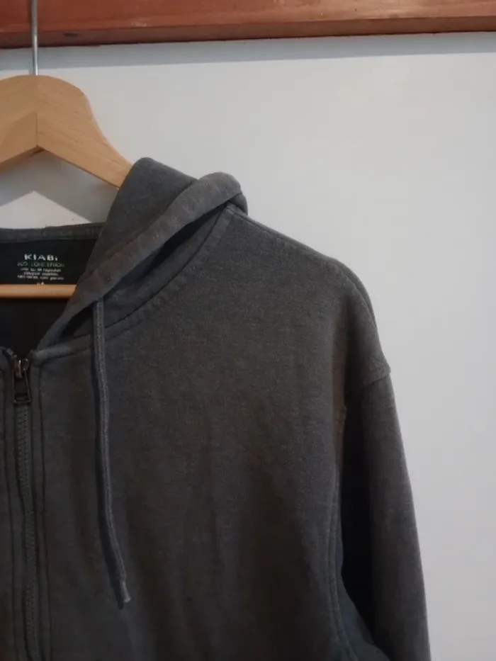 Gilet sweat homme gris c87 - photo numéro 2