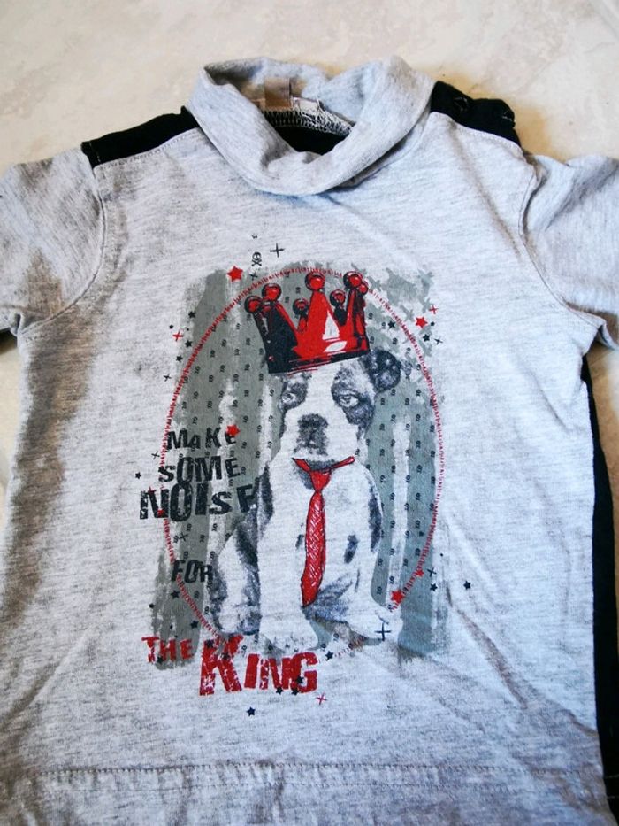 T-shirt à manches longues bébé garçon 6 mois neuf - photo numéro 2