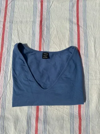 Crop top SHEIN bleu