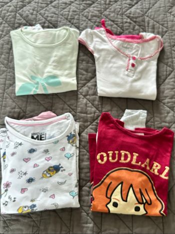 Lot de 4 pyjamas shorts fille