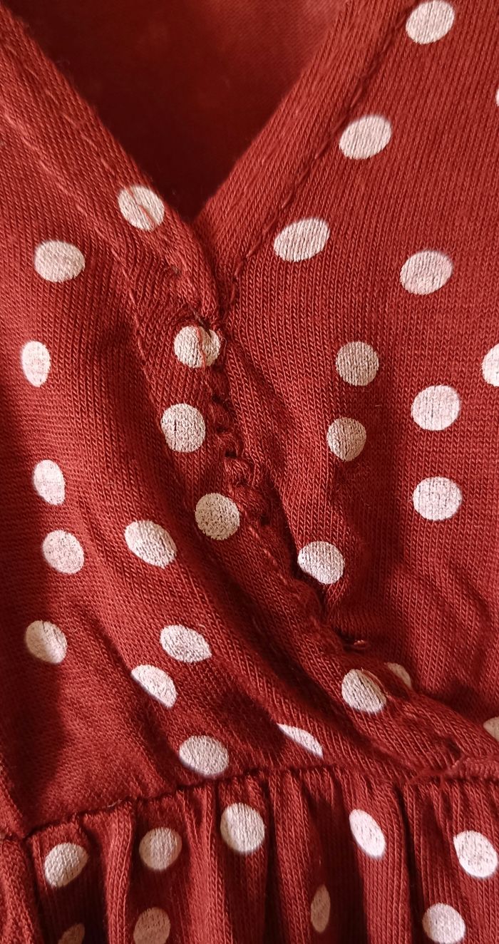 Robe courte à pois terracotta Pretty Little Thing - photo numéro 7