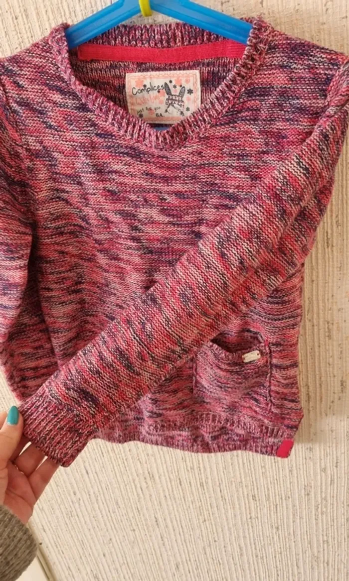 Pull rose violet taille 6 ans complices - photo numéro 12