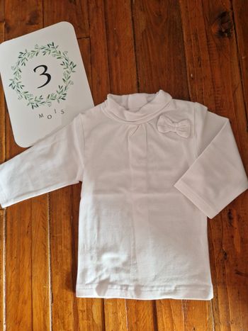 T-shirt manches longues col roulé