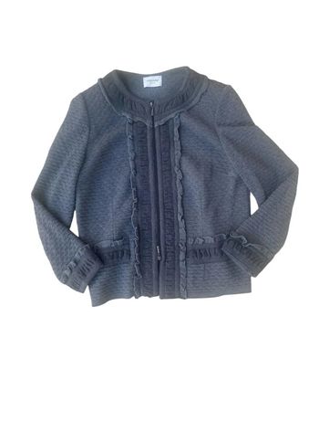 Veste 100% laine grise Stizzoli taille 48 (44 FR)