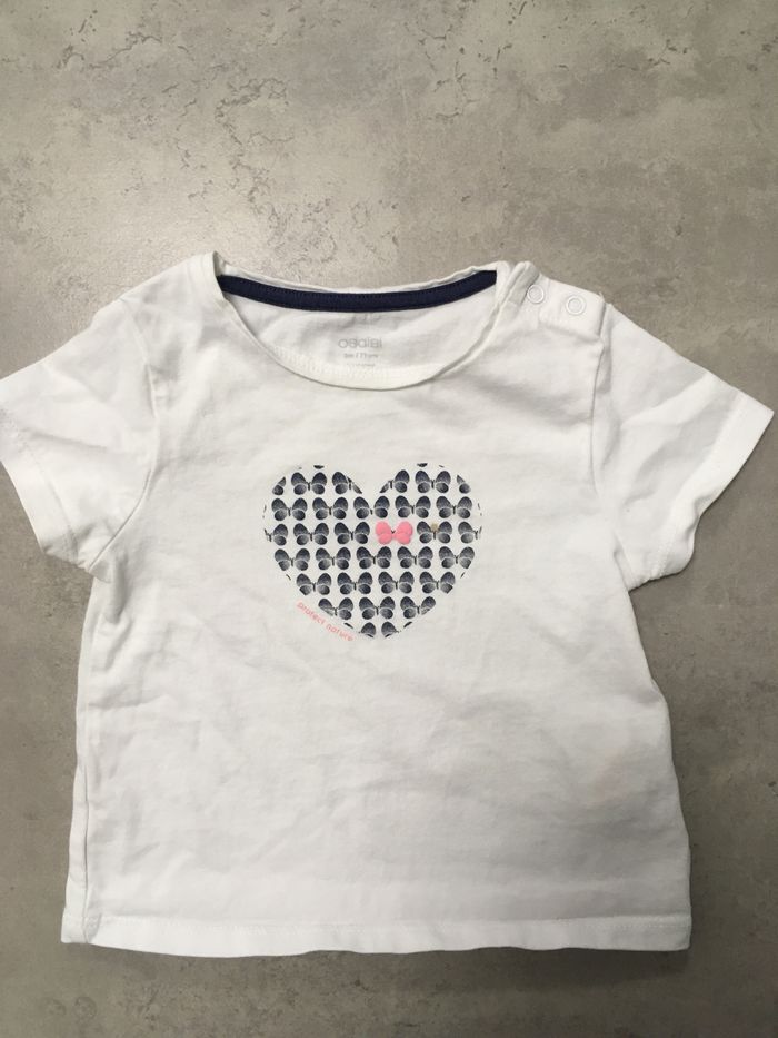 Teeshirt été manches courtes bebe 9 mois