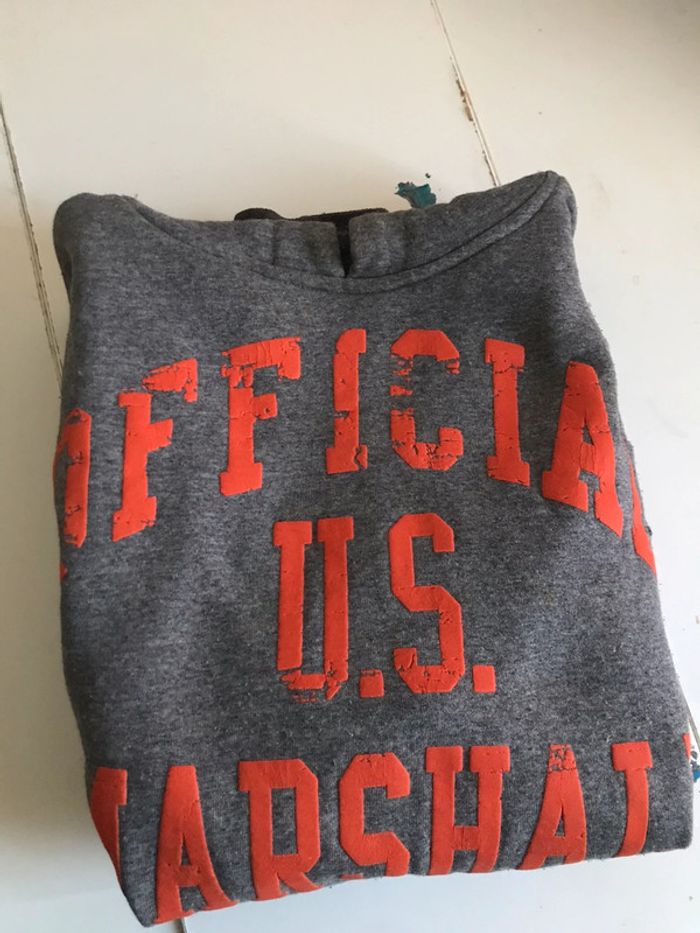 Sweat à capuche marque Us Marshall taille S - photo numéro 16