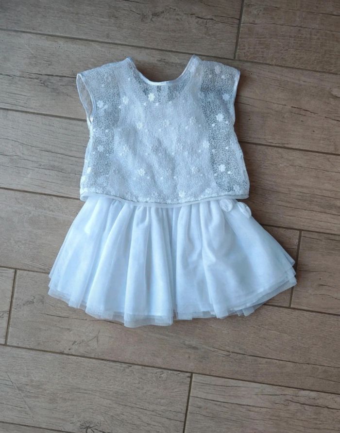 Robe blanche de cérémonie 3 ans - photo numéro 1