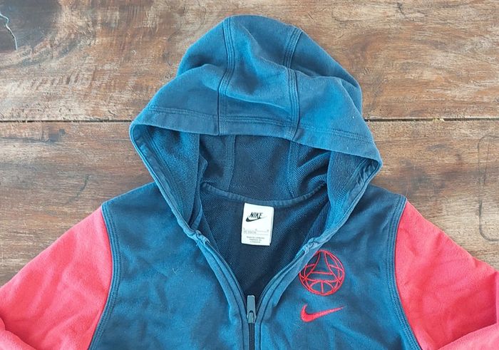 Sweat Gilet Zippé à Capuche Nike Officiel PSG - photo numéro 3