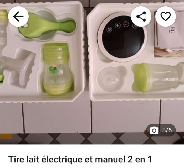 Tire-lait électrique manuel 2+1 - photo numéro 4