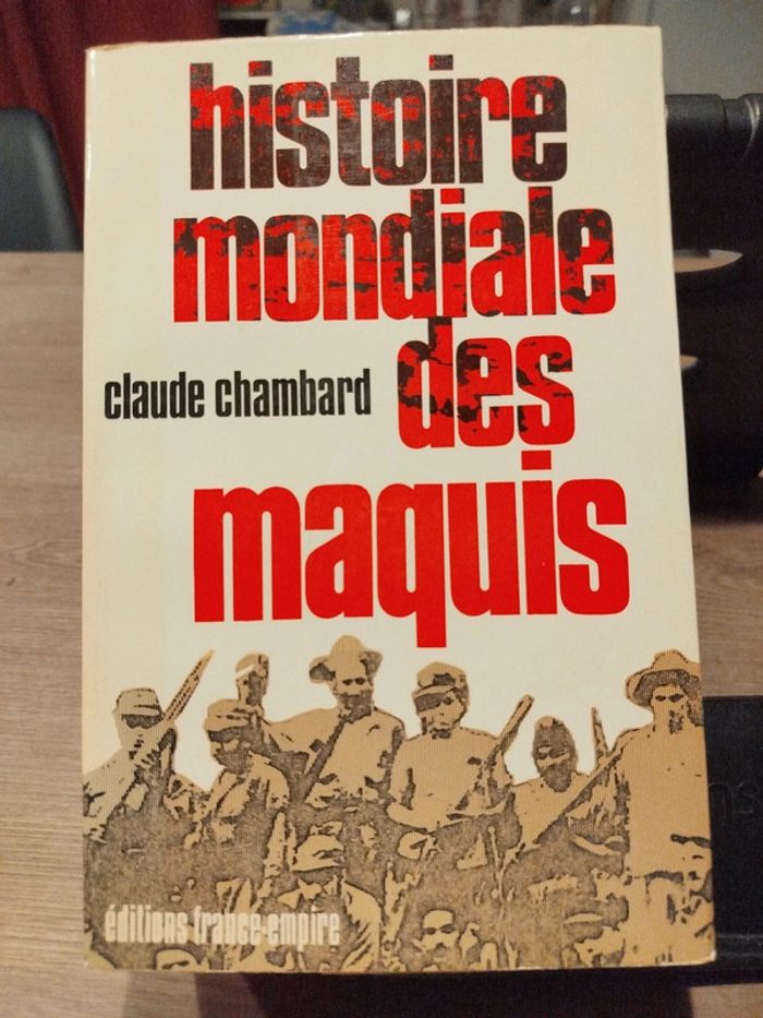 Livre histoire mondiale des maquis