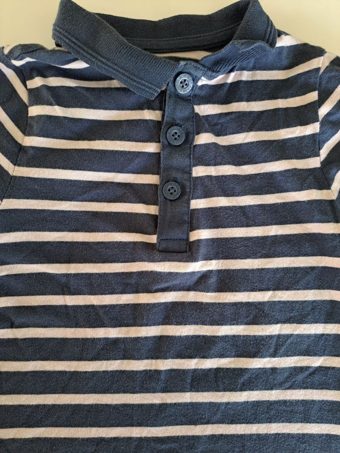 Polo marinière MC garçon 5 ans TBE - photo numéro 4