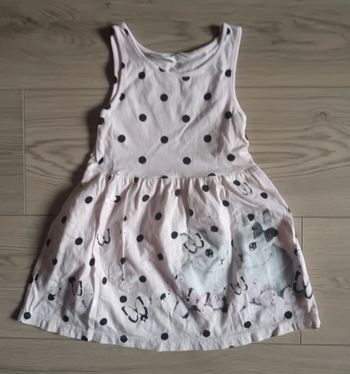 Robe h&m bébé fille été 18 mois 2 ans lapins et pois