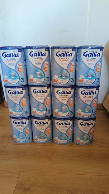 12 boîtes de lait Gallia Calisma 3