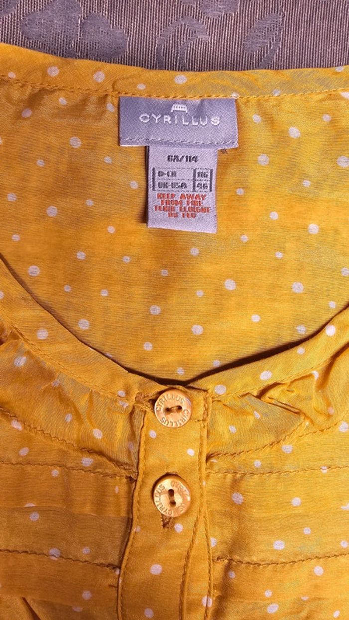 Chemise blouse Tunique col à volants Cyrillus 6 ans - photo numéro 3