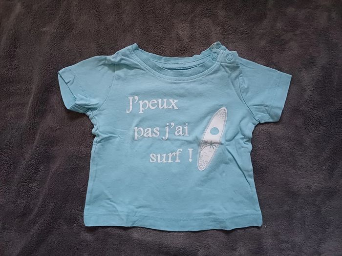 Lot T-shirt Manche courte 9 mois - photo numéro 2